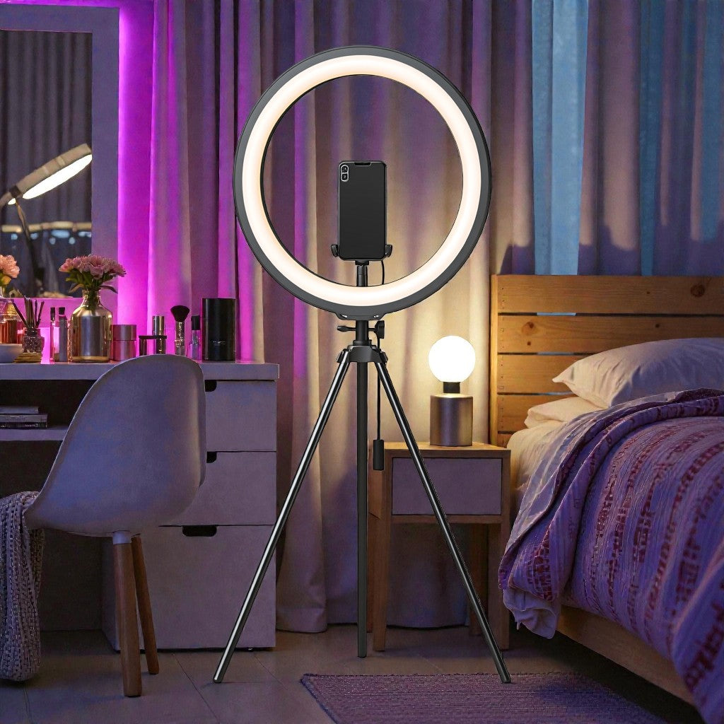10" Ring Light Tripod Stand with Phone Holder